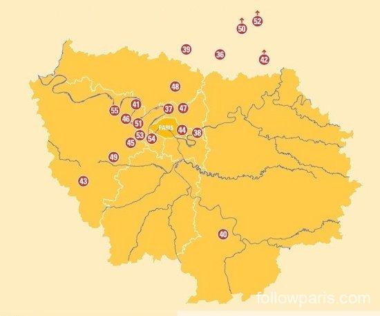 List of attracitons in the Paris suburbs