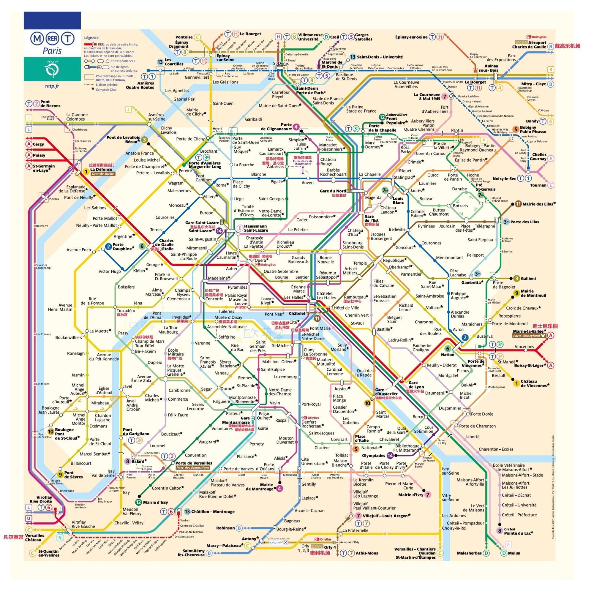 Paris Metro Map